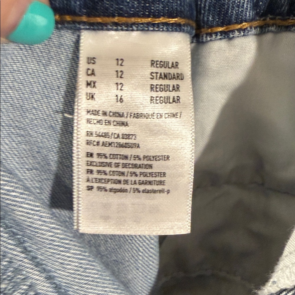 AEO HI-RISE festival JEAN SKIRT 12 - Picture 6 of 6